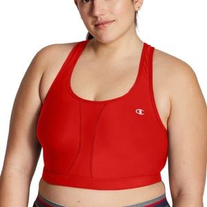red champion sports bra